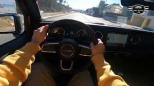 2021 Jeep Wrangler 4XE Sahara / Plug-in Hybrid Electric / POV Test Drive SANTA MONICA, CALIFORNIA 4