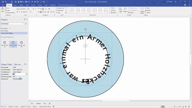 Text on a Circle Visio Shape смотреть онлайн