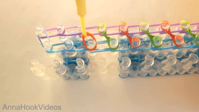 ≋ Браслет из резинок МАКАРОНЫ ≋ Как сплести браслеты из резинок rainbow loom bands на станке смотреть онлайн