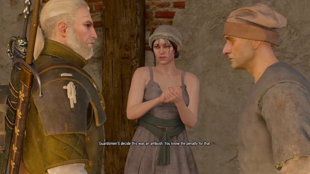 The Witcher 3: Wild Hunt (gameplay/walkthrough) Helping Triss flee смотреть онлайн