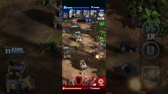 LEGO Star Wars Battles IOS - NEAR IMPOSSIBLE WIN SERIES! #14 - 3 towers surround my base! смотреть онлайн
