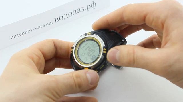 Часы-глубиномер подводные Sargan "Вектор 100М" желтые смотреть онлайн