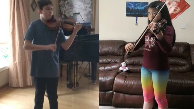 Duet - Gavotte by J. Ph. Rameau (from Suzuki Violin Volume 6) смотреть онлайн