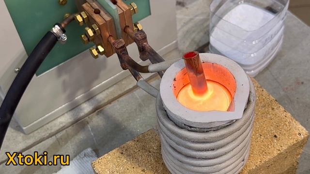 Индукционная плавка без графита на печи Xtoki XH-30 смотреть онлайн
