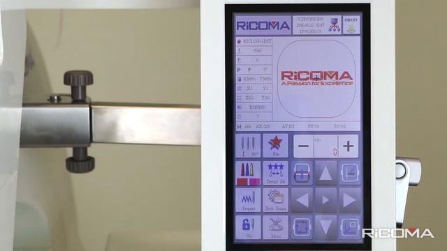 Ricoma EM-1010: Импорт дизайнов машинной вышивки смотреть онлайн