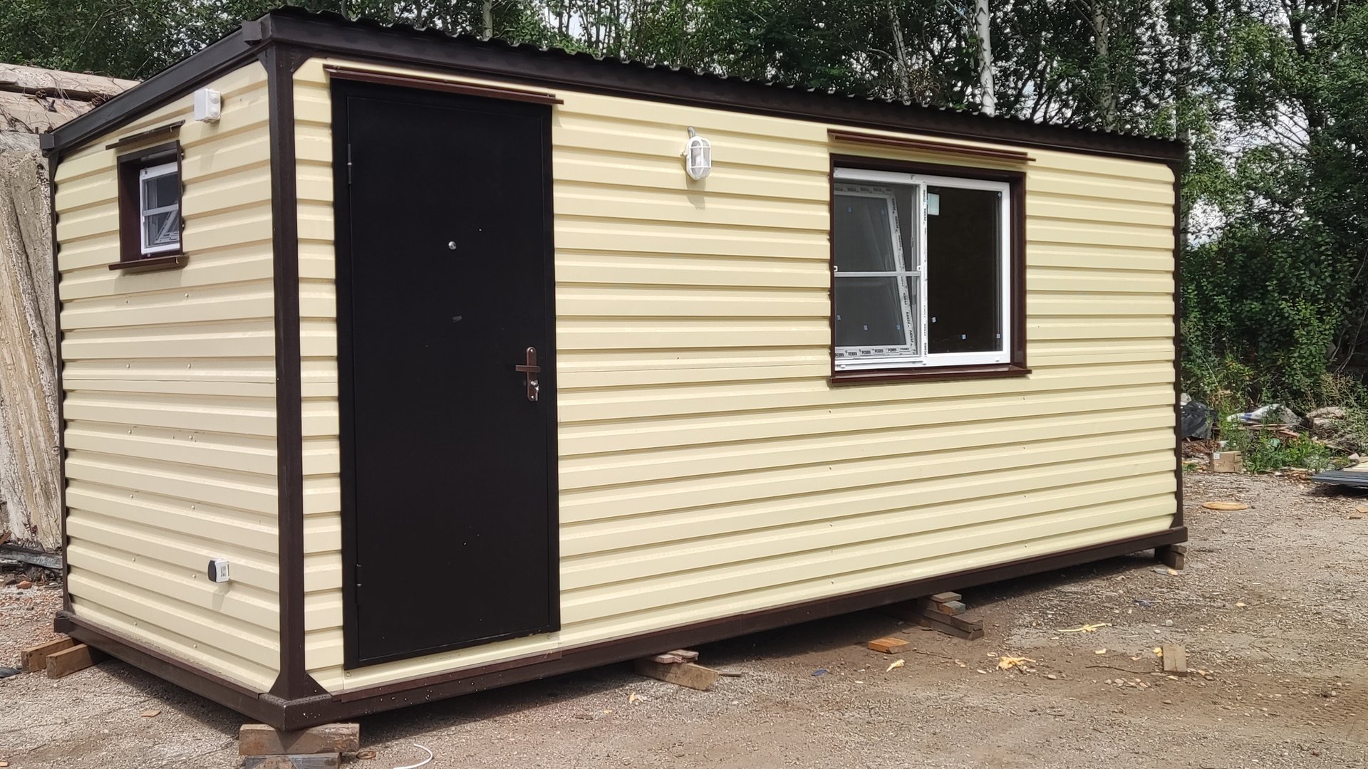 Дачный домик Люкс вагончик бытовка блок контейнер вагончик для проживания металлический 6 метровая смотреть онлайн