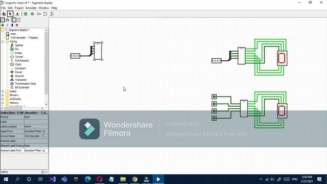 Logisim - How to make a 7 Segment Display and its Decoder for 4 Bit input смотреть онлайн