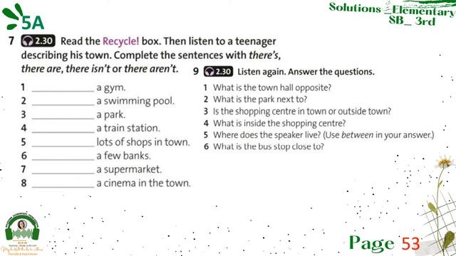 Solutions Elementary Student's Book Third Edition Audio CD2 2.30 смотреть онлайн