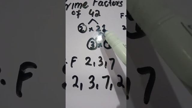 Prime factors of 42 using factor tree method | Factors of 42 using factor tree | Factor tree of 42 смотреть онлайн