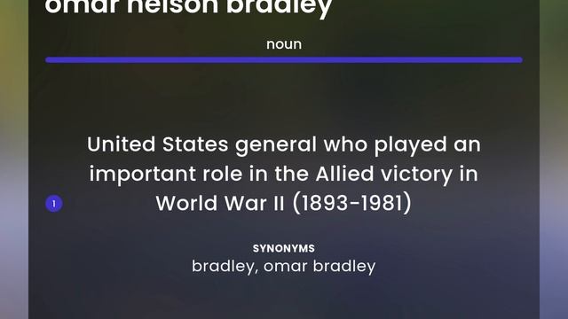 Omar nelson bradley — OMAR NELSON BRADLEY definition смотреть онлайн