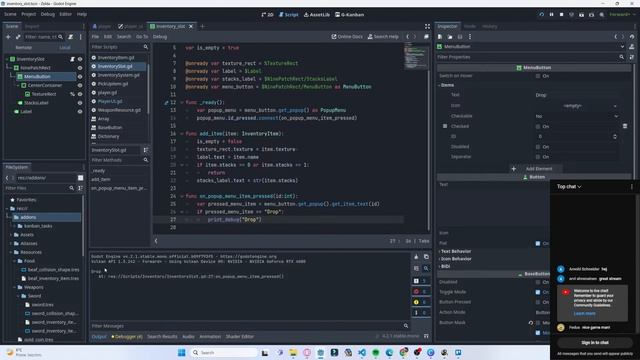 Working on Zelda Tutorial in Godot 4 with GDScript смотреть онлайн