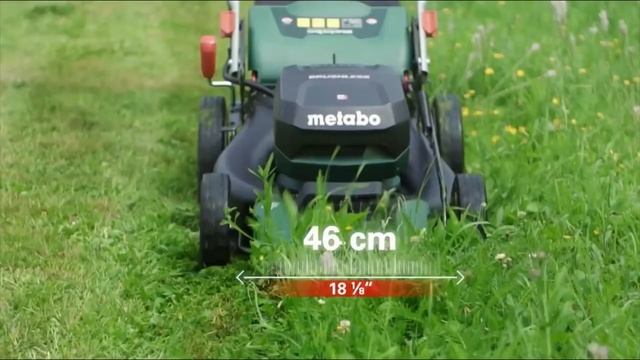 METABO RM 36 18 LTX BL 46 АККУМУЛЯТОРНАЯ ГАЗОНОКОСИЛКА смотреть онлайн