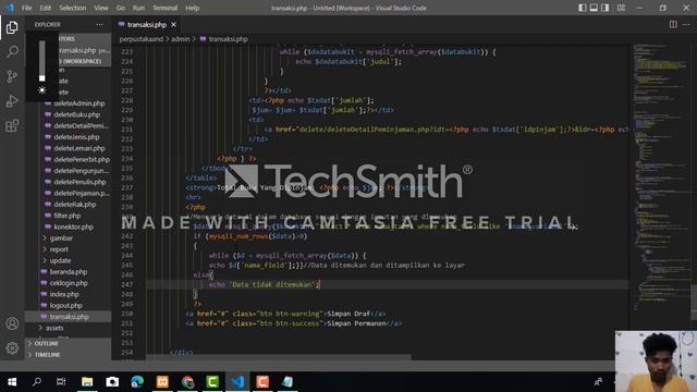 # 18. Transaksi Peminjaman Buku смотреть онлайн