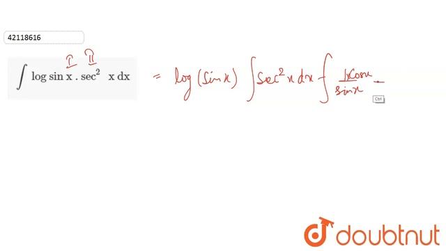 `int \" log sin x . sec\"^(2) \" x dx \"` смотреть онлайн