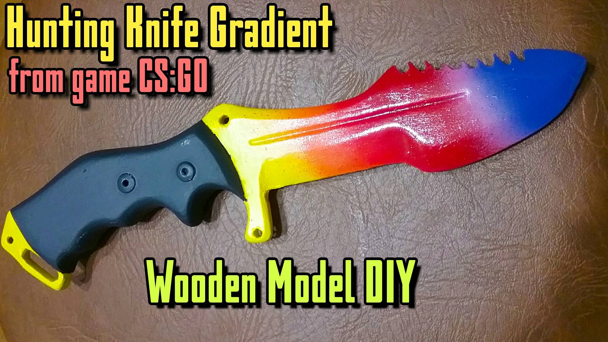 Hunting Knife CS GO how to make from wood смотреть онлайн