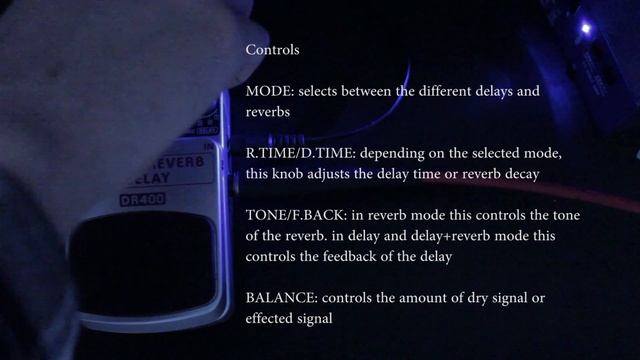 Behringer DR400 Digital Reverb/Delay Demo