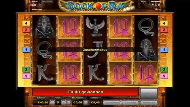 Book of Ra deluxe 30 Freispiele auf 0 40 Cent смотреть онлайн