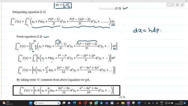 L2 Newton's Cotes Quadrature Formula Derivation смотреть онлайн