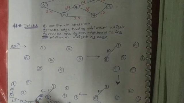 Prims algorithm example 1 in design and analysis of algorithms смотреть онлайн