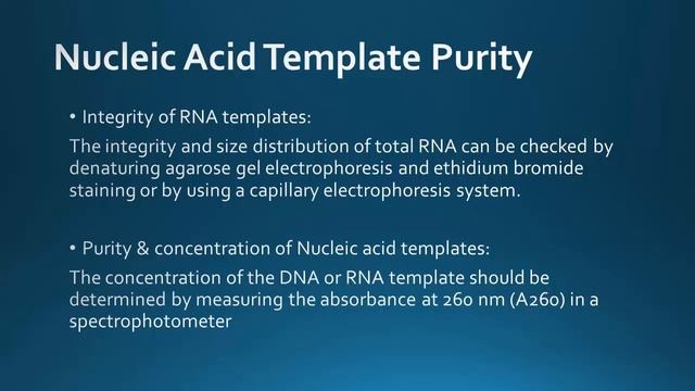 Guidelines For Preparation & Handling Of Template, Primers & Probes For Real Time PCR