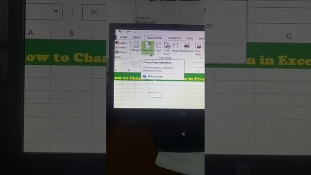 how to change page orientation in Excel #pageorientation #excel #msexcel смотреть онлайн