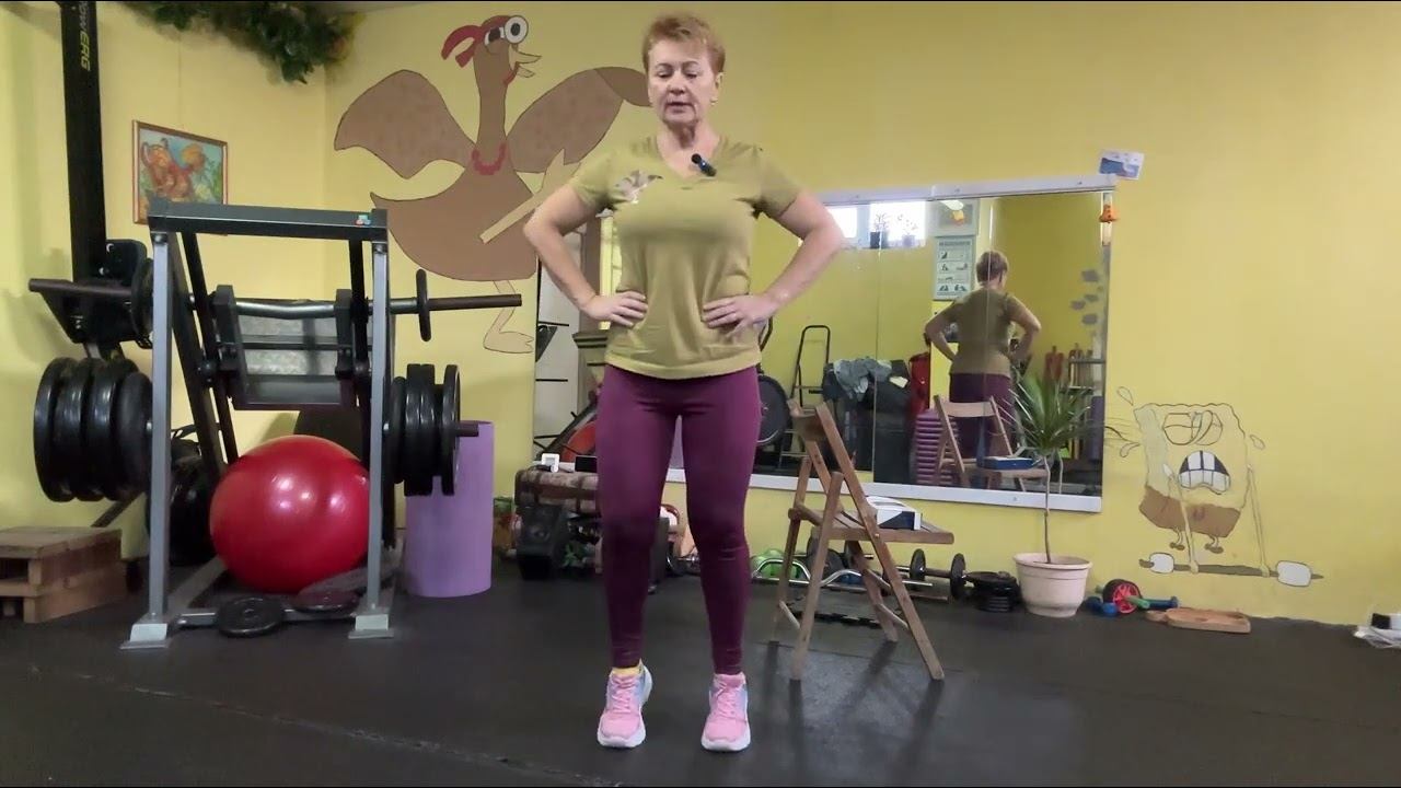 Реабилитация тазобедренного сустава после эндопротезирования. Упражнения с утяжелителями. смотреть онлайн