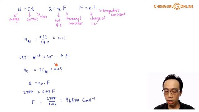 2021 P1 Q27 - Calculate Avogadro Constant from Electrolysis Data смотреть онлайн