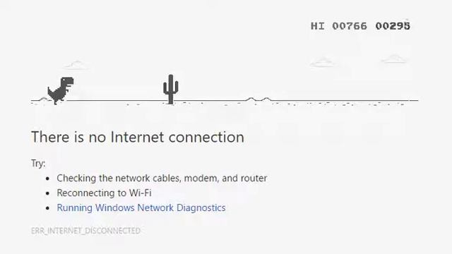 Google Chrome No Connection Dinosaur Game Let's Play смотреть онлайн