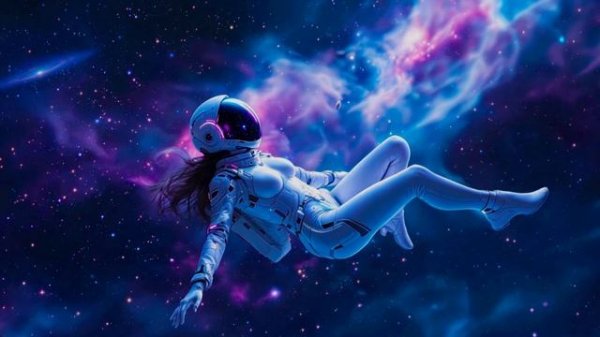 Cosmic Adventure: Women in Space Inside a Futuristic Vessel!