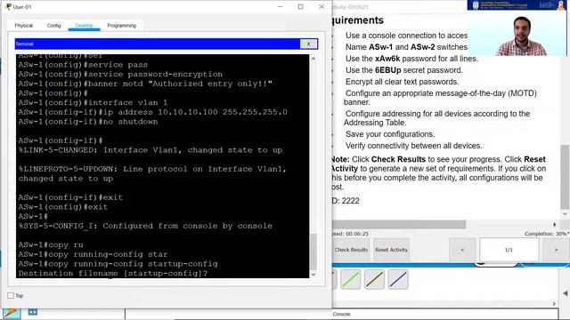 CCNA PT - 2.9.1 Basic Switch and End Device Configuration смотреть онлайн