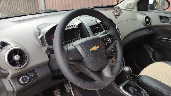 Перетяжка руля Chevrolet Aveo, Cruz натуральной кожей. Как снять руль на Aveo T 300?
