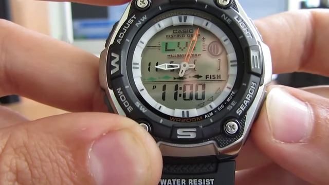 Casio AQW-101-1A видео-обзор и настройка смотреть онлайн