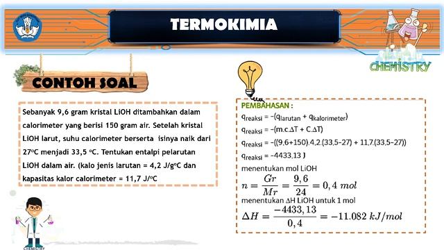PENENTUAN DELTA H REAKSI || TERMOKIMIA смотреть онлайн