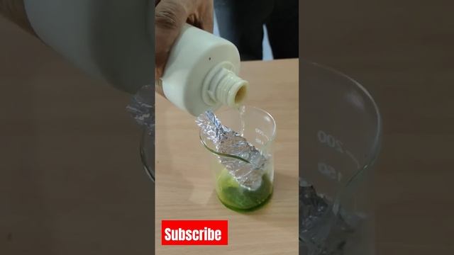 🔥HCL+Copper sulphate+aluminium foil || #experiment #chemistry #shortvideo #chemconcept смотреть онлайн