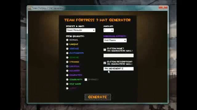 Team Fortress 2 Hat Generator May 2017 [Updated; Undetected] смотреть онлайн