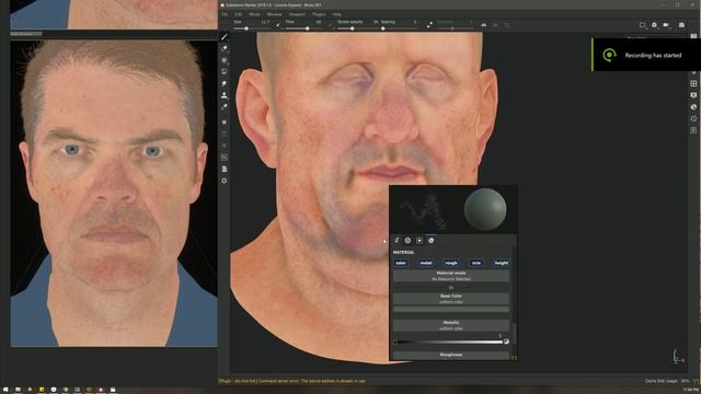 Full Video | Hand Painted Texturing | Substance Painter| Skin Texturing