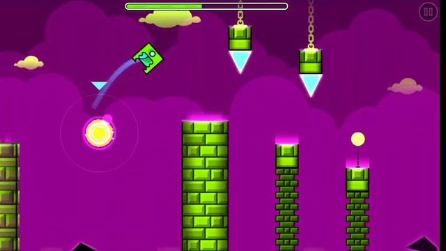 Прохождение первого уровня/Geometry dash Breeze. смотреть онлайн
