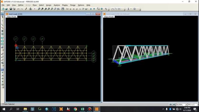 Tutorial Pembebanan JEMBATAN TRUSS‼️SAP2000