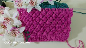 444 ОБЪЕМНЫЙ  РЕЛЬЕФНЫЙ  УЗОР СПИЦАМИ Вязание Узоры спицами