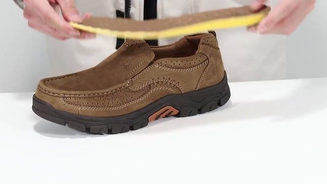 Unboxing/Mens Loafers Leather Walking Shoes/review/Christmas gift/CAMEL CROWN смотреть онлайн