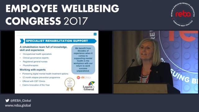 Vanessa Sallows of Legal & General on managing employee mental health смотреть онлайн