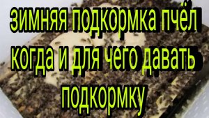 подкормка пчёл зимой, когда и для чего давать подкормку пчёлам