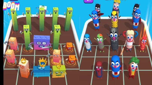 Merge Master Alphabet Monster 3D vs Number Cube #alphabet #abcd #alphabetloreaz #boom #battle смотреть онлайн