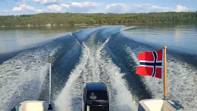 Terhi Vario T45 With Mercury 50 Hp 2 Stroke. Mjøsa Lake NORWAY