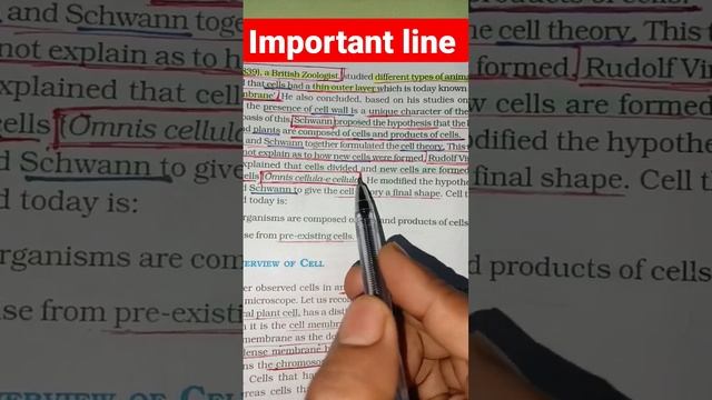 Important Line From Ncert Biology Book 📚📖📖📖📚 NOTES Short #neet #shortsvideo #ncert #for