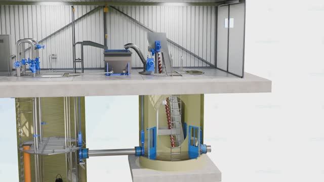 КНС с крючковыми решетками