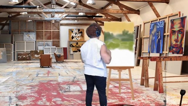Tyler draws the Mona Lisa without looking at the canvas смотреть онлайн