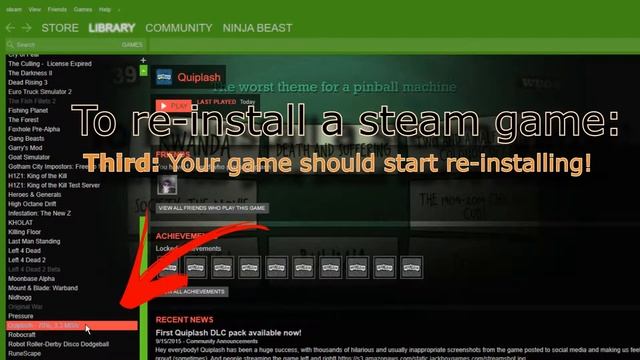 How To Reinstall A Steam Game - July 2023 - The Fun Way! смотреть онлайн