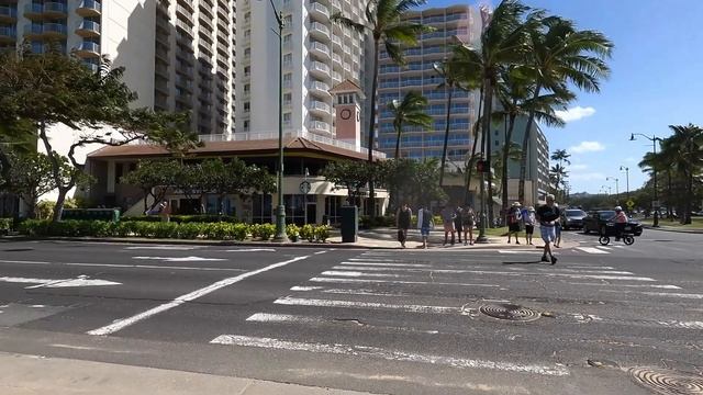 HAWAII PEOPLE 2 Hours - Walking on the Beach and Street in Waikiki Compilation #vacation #walking смотреть онлайн