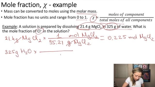 How to calculate the mole fraction of a component is a solution? смотреть онлайн